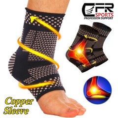 COPPER Plantar Fasciitis Arch Support Compression Ankle Heel feet Brace Sock HG