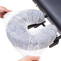 100PCS Disposable Fitted Face Cradle Covers, Non-Woven Ultra Soft Massage Face C