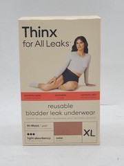 Thinx For All Light Absorbency Hi-Waist Bladder Leak Underwear XL Desert Rose
