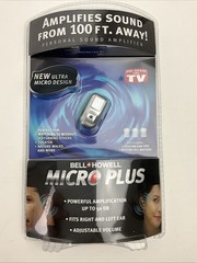 Bell & Howell Micro Plus Sound Amplifier Hearing Aid 50DB New