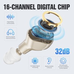 CFR Hearing Aids Hearing Amplifiers for Seniors Rechargeable Severe Hearing Loss