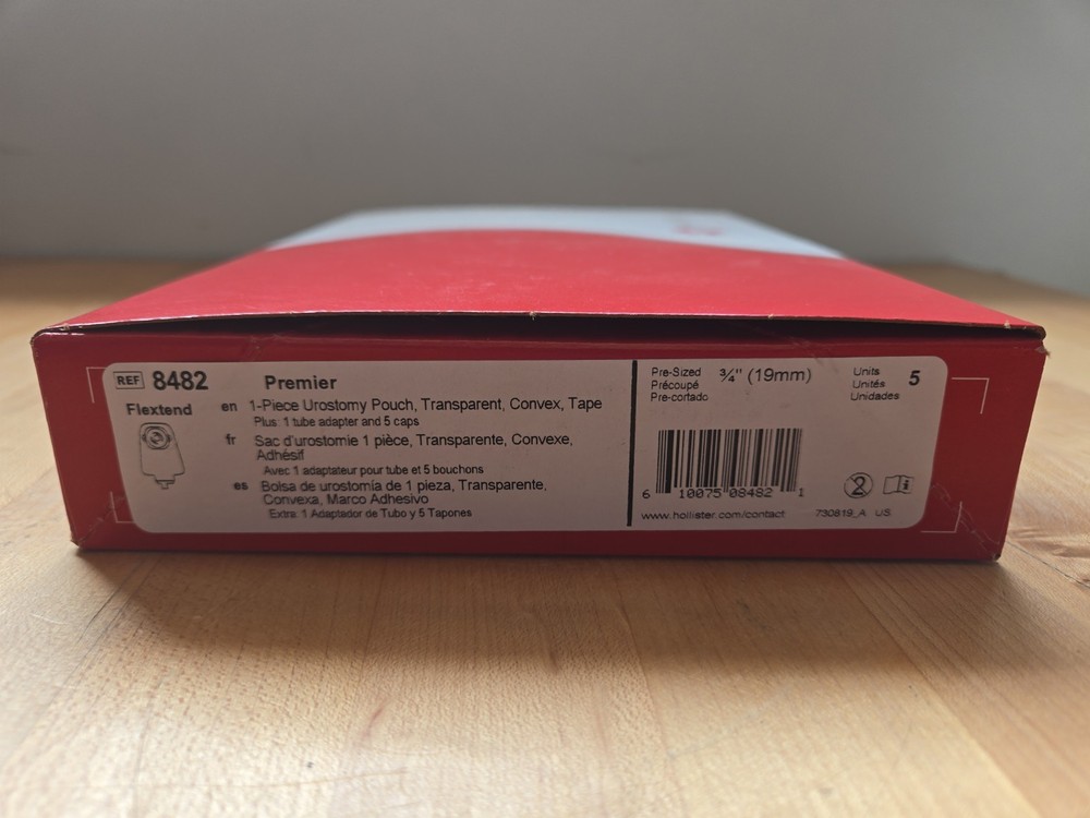 OTC Urostomy Pouch Premier One-Piece System 9” Length 3/4” Stoma Drainable