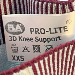 FLA Orthopedics ProLite Motion Comfort 3D Knee Support White XX Small Anti Slip