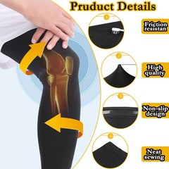 2 Pairs Leg Sleeves,Full Leg Compression Sleeve for Men Women,Long Knee Sleev…