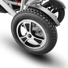 Foldable Aluminum Electric Wheelchair Max 300lbs,12AH Battery with Dual Motor