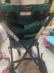 Convaid Cruiser 10 Manual Wheelchair Foldable, Adj Footrests Teal/Black