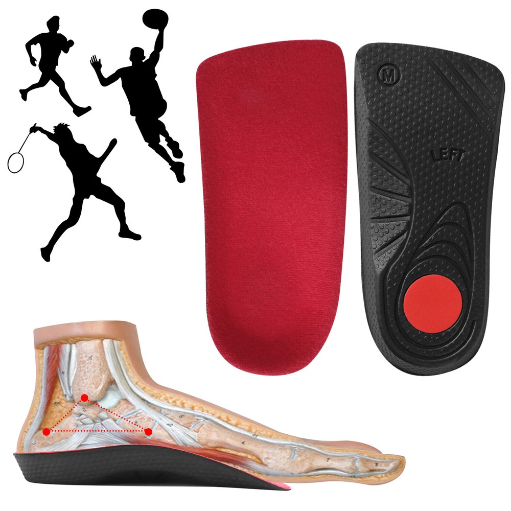 Plantar Fasciitis Arch Support Insoles Shoe Inserts Orthotic Flat Feet Foot Pain