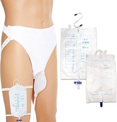 Men Wearable Urinal Reusable Protable Silicone Urine 2000ml 1000ml 500ml Leg Bag