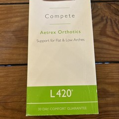 NEW Aetrex L420 Compete Orthotic Insoles Flat Low Arches size Men 11 M11