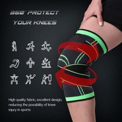Knee Sleeve Compression Brace Support For Sport Joint Pain Arthritis Relief