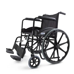 GAESCA Lightweight Wheelchair, 250 lb Weight Capacity, Steel Frame, Portable