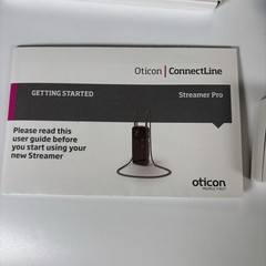 NO UNIT Oticon ConnectLine Streamer Pro 1.1 lot Loop Charger Skin Manual Box