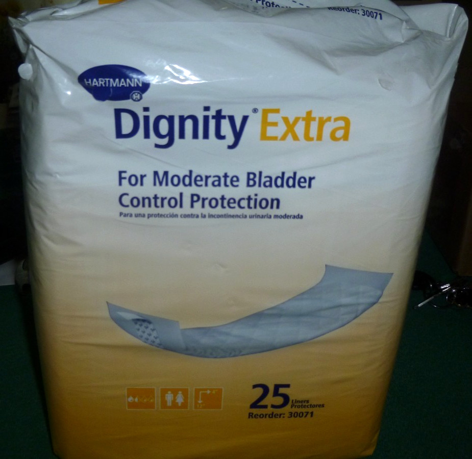 Hartmann Dignity Extra Moderate Bladder Control Liners – 25 Count – Brand New!!