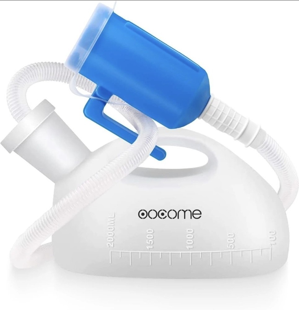 Portable Urinals for Men, OOCOME Men Urinal Bottle Spill Proof Reusable Blue