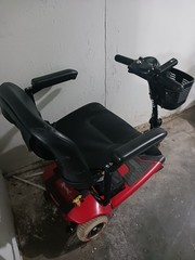 Rascal 3-Wheel Mobility Scooter Red/Black w/ Basket, Key Ignition, CE