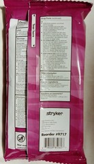 Lot of 5, 6/Bag (30pcs) Stryker Sage 2% Chlorhexidine Gluconate Pre-op Prep Wipe