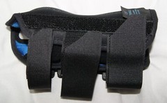 ossur wrist brace right hand XS extra small hook and loop closure black 445