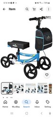 Aojin Knee Walker 2202 w/ fleece cover – unused still in box as delivered