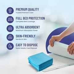 50 Count – 23 x 36 Inch, Disposable Leakproof Underpads, Chronic Incontinence…