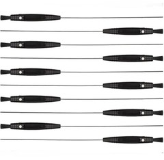 10 Packs Multifunctional Hearing Aid Cleaning Kits with Brush and Wire Cleaner