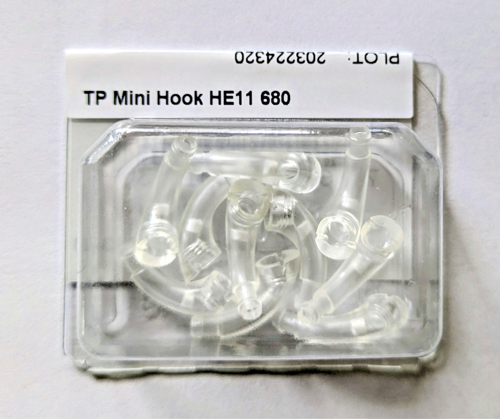 NEW Genuine Phonak/Unitron TP Mini Hook HE11 680 10 Pack REF 042-0121-131