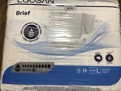 Egosan Ultra Disposable Unisex Briefs Italy Count 15 pcs Sz L New