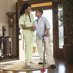 supregear Cane Tips, Self Standing Quad Base Replacement for Walking and Red