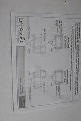 Lift Assist Rectangular Naugahyde Cushion Shower Seat Mount White Replacement