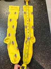 Figs *Bee Queen* Compression Socks Sz S small NWOT Yellow