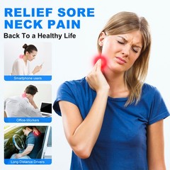 Cervical Neck Traction Device Over Door, Portable Neck Stretcher for Pain Relief
