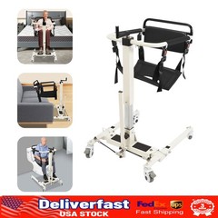265 lbs Patient Lift Transfer Chair Portable Patient Lift Wheelchair for Elderly