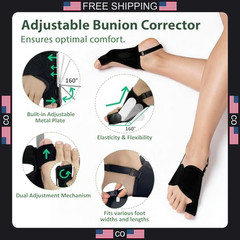2 Pack Bunion Correctors for Women and Men Adjustable Toe Spacers