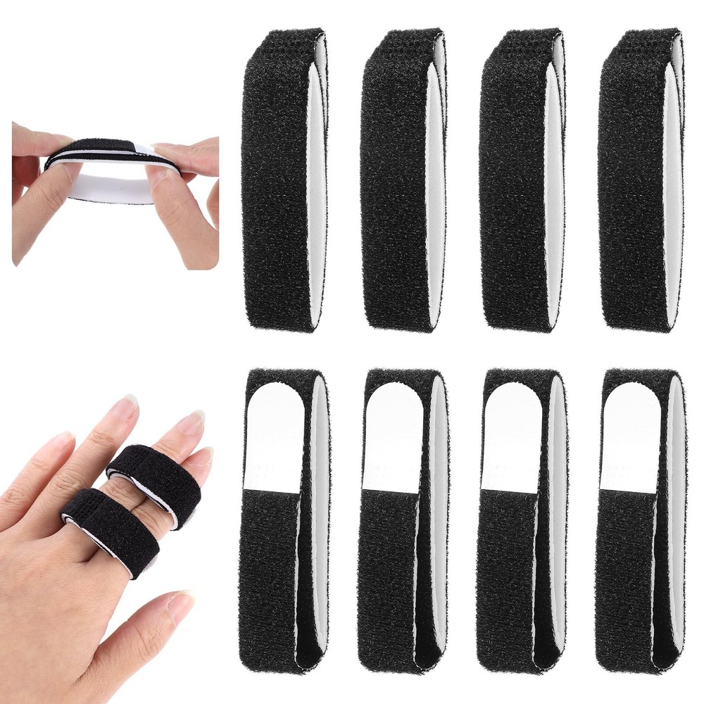Buddy Tape Finger Straps, 8 Pcs Hook and Loop Finger Splint Buddy Tape, Finge…