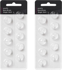 Hearing Aid Domes for Oticon Minifit Single Vent Bass Domes: 2 Packs (8Mm)