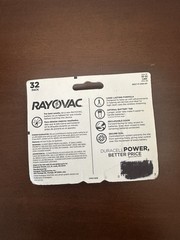 Rayovac Size 10 (Yellow) Zinc-Air Hearing Aid Batteries, 32 Pack, 1.45V