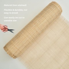 Natural Rattan Cane Webbing Roll 24×36 | Radio Weave Fabric