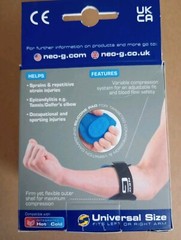 Neo G Tennis/Golf Elbow Clasp For Repetitive Strains Firm Support Adjustable