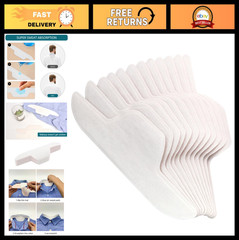 Disposable Neck Collar Sweat Pads – 80PCS Self-Adhesive Protectors for Shirts, A