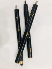 3 Fold Vintage Brass Wood Walking Stick Only For Cane Handle Only wooden shaft