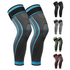 Ruilaibao Full Leg Compression Sleeves 2 Pack anti Sliping X-Large, Blue