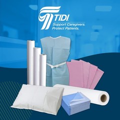 Tidi Blue Disposable Pillowcases Soft Gentle Absorbent 100 Pack 21X30 Inches
