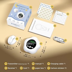 Bedwetting Enuresis Alarm Wireless for Boys and Girls, Compact & Comfortable NEW