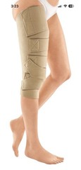Medi Circaid Juxtafit Essentials Upper RIGHT Leg With Knee- Medium Beige New!