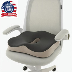 1Pc Memory Foam Seat Cushion – 3D Ergonomic Support| Light Green & Grey, Washabl