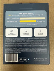 NEW Audien Hearing ATOM one 1 Wireless Rechargeable OTC Hearing AIDS FREE SHIP