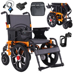 16in large front-wheel drive power wheelchair, 300 lb weight capacity,500W moter