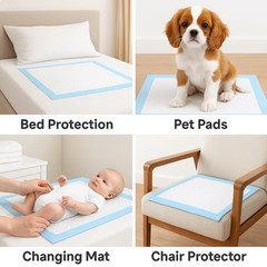 Metro Source 23×36 Disposable Underpads 150 Count | Absorbent Bed Pads Leakproof