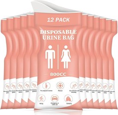 DIBBATU Disposable Urine Bag 800ML – Emergency Portable Urinal 12/24 Pack