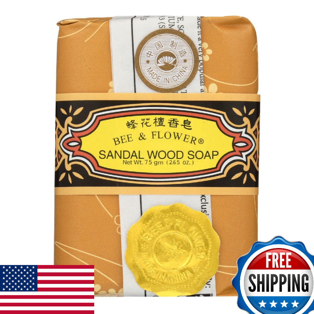 Bee & Flower Chinese Sandalwood Soap 2.65oz 12 Pack