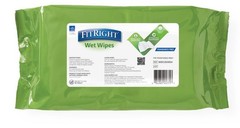MedLine FitRight ALOE UNSCENTED 1200 Ct Personal Wipes 8×10, 12Pks, 100Shts Each